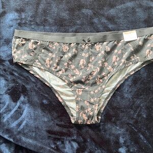 Cacique Black and Pink Cheeky Panties